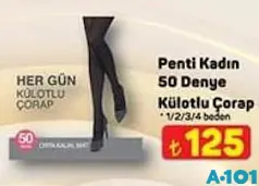 PENTİ KADIN 50 DENYE KÜLOTLU ÇORABI fiyat ve kampanya bilgisi